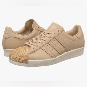 ADIDAS Originals Women's Superstar 80S Cork W Leather Sneakers - RARE- US Size 7